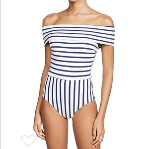NWT Solid & Striped Vera striped one piece swim